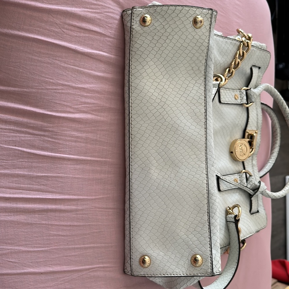 Michael Kors Hamilton White Python Bag - image 5